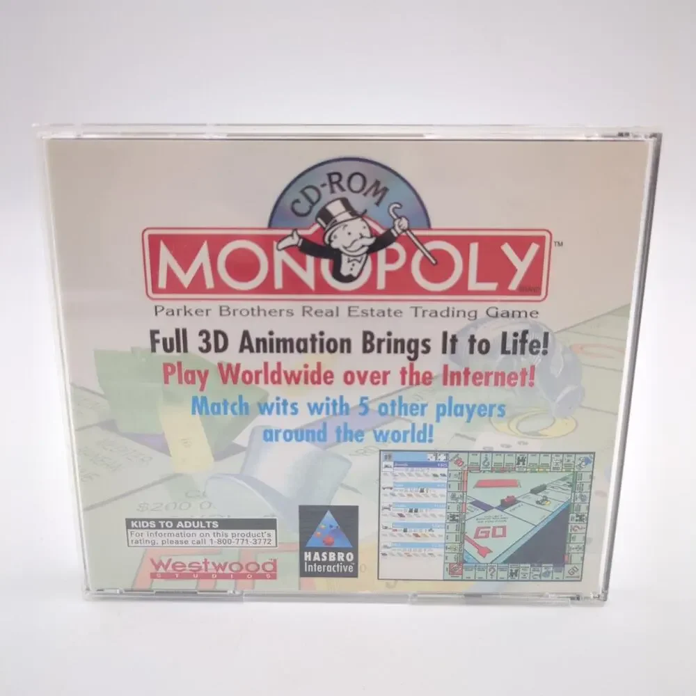 Monopoly PC CD-ROM Video Game Online Multiplayer Windows 3D Animation